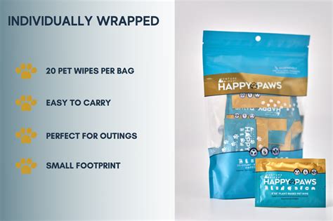 Happy Paws Pet Wipes Venture Wipes