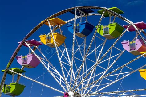 Colorful Ferris Wheel At Local Carnival Stock Photo Image Of Tourism