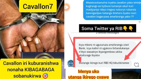 Cavallon Mu RUKIKO KIBAGABAGA Dore Uko Utanga Ikirego Kuri RIB Amakuru