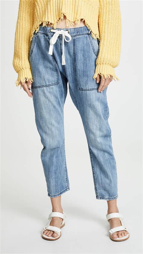 One Teaspoon Shabbies Drawstring Boyfriend Jeans Boyfriend Jeans