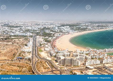 City View Of Agadir Morocco Stock Image Image Of Nature Coastal