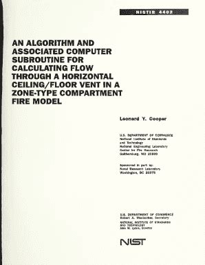 Fillable Online Nvlpubs Nist Calculation Of The Flow Through A