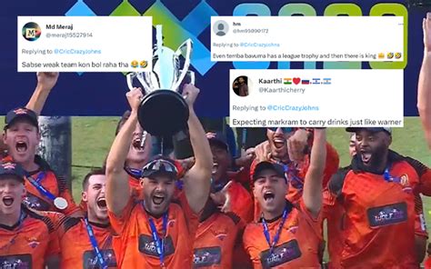 Ye Saal Orange Army Ke Naam Fans React As Sunrisers Eastern Cape