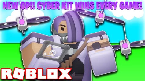 I Broke The New Cyber Kit In Roblox Bedwars Youtube