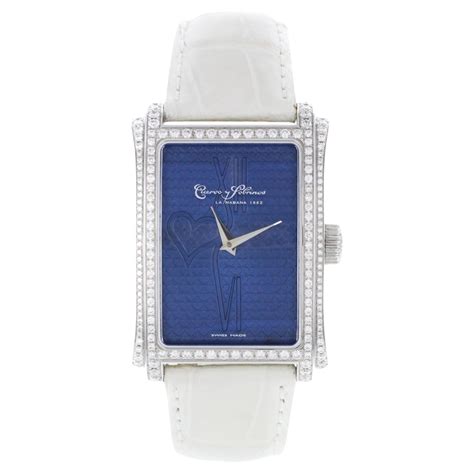 Cuervo Y Sobrinos Prominente Original Diamonds Blue Unisex Watch A