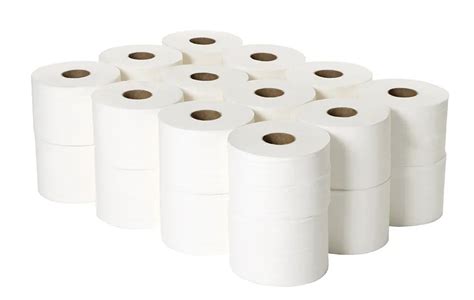 2Work 2 Ply White Micro Toilet Roll 125m 24 Pack 2Work