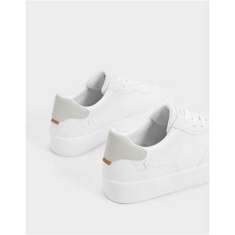 Venta Zapatillas Blancas Hombre Bershka En Stock