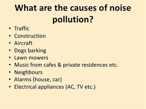 Noise Pollution