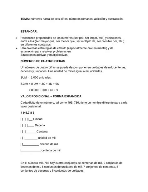 PDF ESTANDAR NÚMEROS DE CUATRO CIFRAS FORMA PDF fileTEMA números