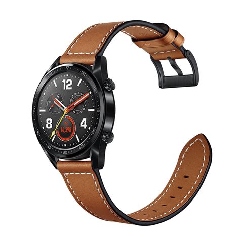 Marcuvmk Replacement Leather Watch Band Wriststrap For Huawei Watch Gt