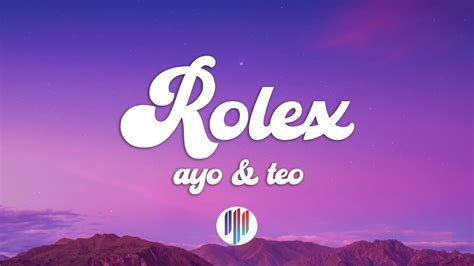 Ayo Teo Rolex Lyrics Youtube