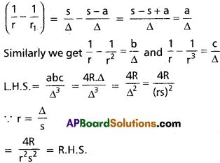 Inter St Year Maths A Properties Of Triangles Solutions Ex B Ap