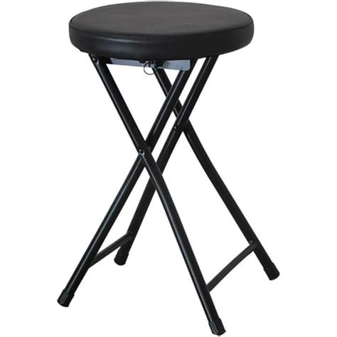 Tabouret De Bar Pliant Rond Et Rembourr Trahoo Hauteur Du Si Ge