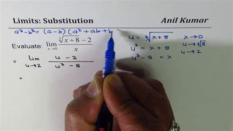 Limits By Variable Substitution For Cube Root Function Youtube