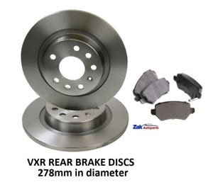 FOR VAUXHALL ASTRA H MK5 ZAFIRA 2 0 VXR 2005 REAR 278mm BRAKE DISCS