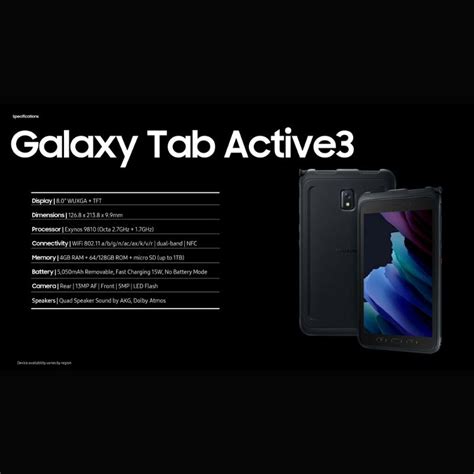 Jual Samsung Galaxy Tab Active3 Lte 4 64gb Garansi Resmi Sein Shopee