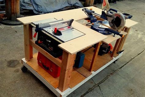 Homemade Table Saw Jigsaw Router Workstation Modular Plans Available