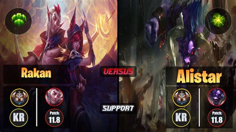 Challenger RAKAN Guardian Support VS ALISTAR Challenger KR Patch