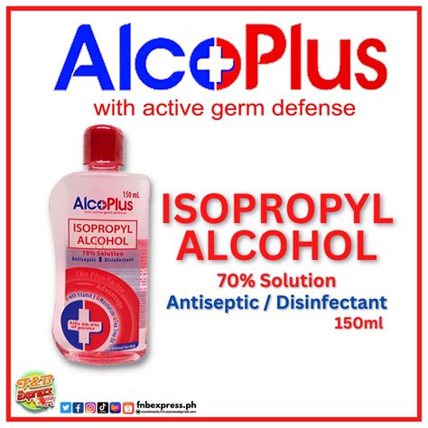 Alcoplus Isopropyl Alcohol Solution Ml X Pc Lazada Ph