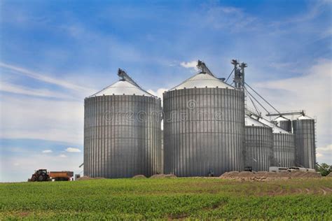 Metal Silo Stock Image Image Of Mill Silo Farm Grain 19990171