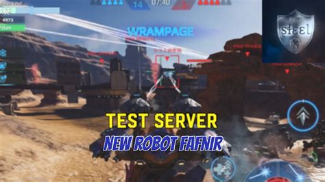 War Robots Test Server New Robot Fafnir YouTube