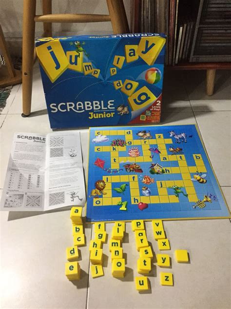 Scrabble Junior Mattel Hobbies Toys Toys Games On Carousell