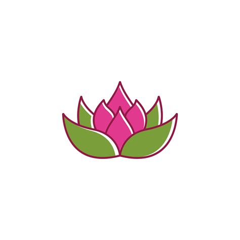 Beauty Lotus Flower Vector Icon 12984121 Vector Art At Vecteezy