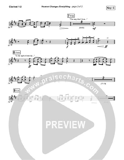 Heaven Changes Everything Clarinet Sheet Music Pdf Big Daddy Weave