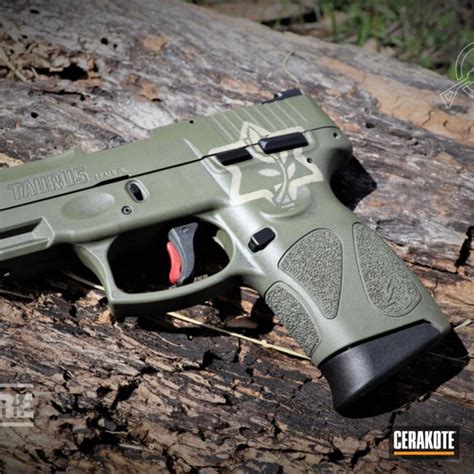 Taurus G2c Cerakoted Using Desert Sage Fire And O D Green Cerakote