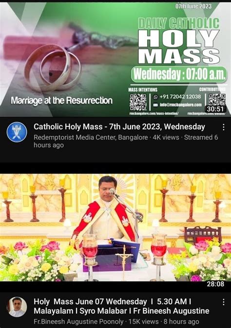 Marriage At The Resurrection HOLY MASS Wedlnesttay Catholic Holy Mass