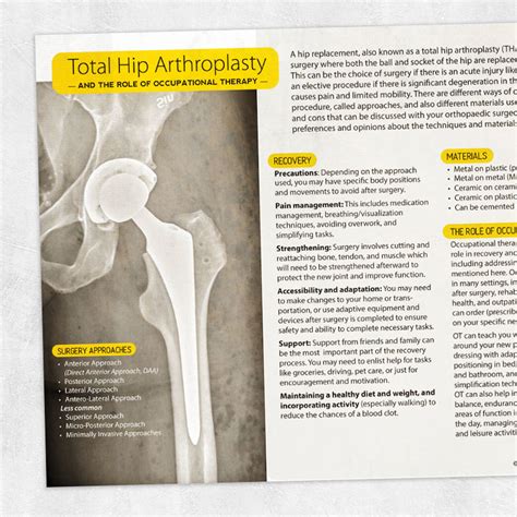 Total Hip Arthroplasty And The Role Of Occupational Therapy Adult And