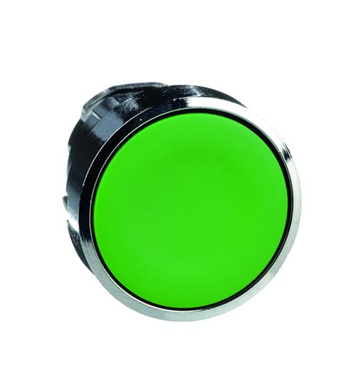 CABEZA PULSADOR RASANTE VERDE NO LUMINOSO ø22mm