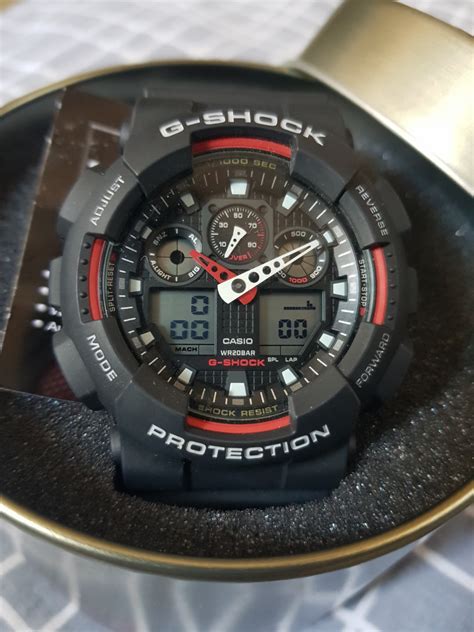 Casio G Shock Analog Digital Black Watch Ga100 1a4 Mens Fashion