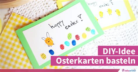 Osterkarten Basteln Fingerabdruck Diy Babyartikel De