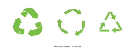 Recycle Icon Set Vector Eps Stock Vector Royalty Free