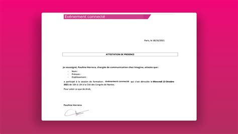 Ntroduire Imagen Formule Attestation Pour Faire Valoir Ce Que De