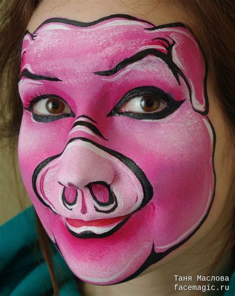 The Pig Face Paint By Tanya Maslova Maquillage Animaux Maquillage