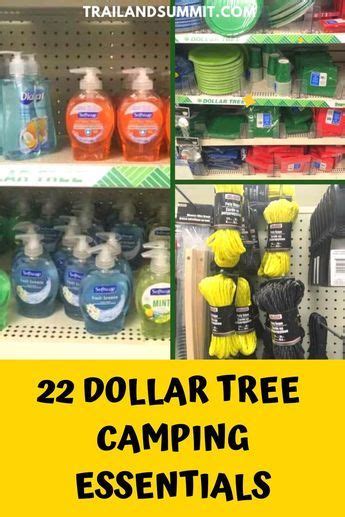 22 Dollar Tree Camping Essentials