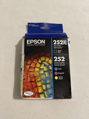 Epson T252xl Bcs 252xl 252 Ink Cartridges Black Cyan Magenta Yellow Exp 10 22 10343910584 Ebay