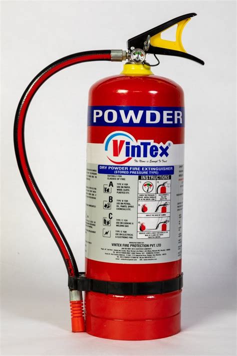 Vintex A B C Dry Powder Type ABC BC Stored Pressure Fire Extinguisher