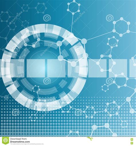 Structuurmolecule En Communicatie Dna Atoom Neuronen Vector