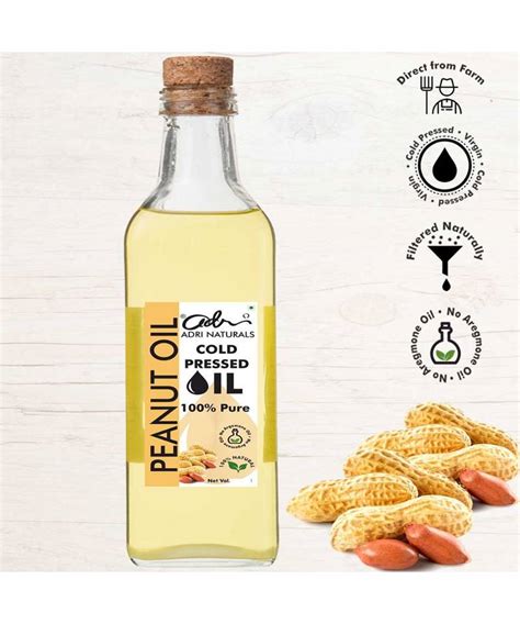 Cold Pressed Peanut Oil 500ml Adri Naturals 3330340