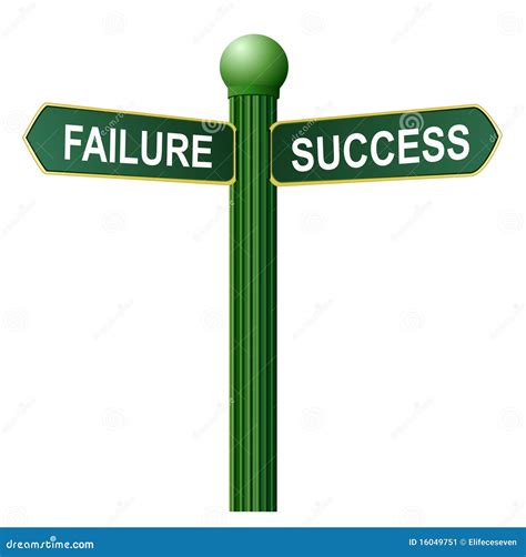 Failure And Success Symbol Stock Vector Illustration Of Brpblem