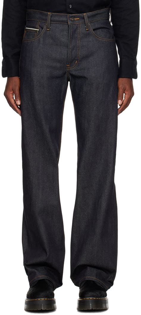 Naked Famous Denim Indigo Strong Guy Jeans Ssense Canada