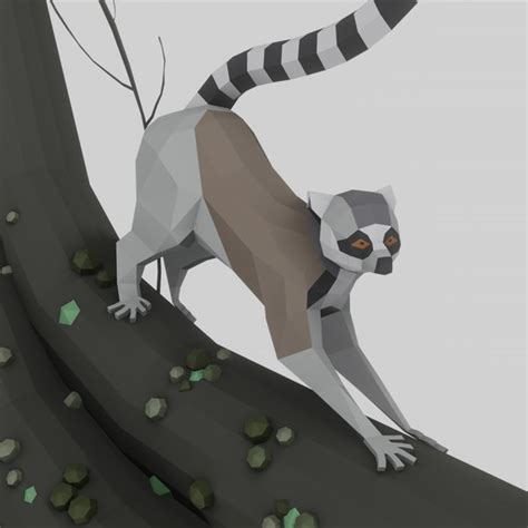 Cartoon Lemur 3d Models For Download Turbosquid