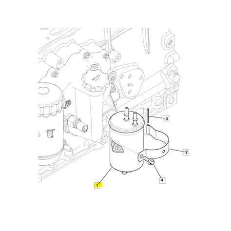 Filtr paliwa JCB KOPARKO ŁADOWARKA 320 07155