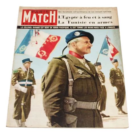 Magazine Revue Paris Match N Du L Gypte Feu Et