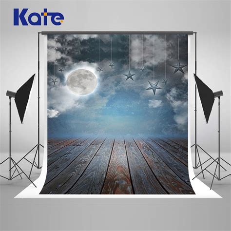 187us Vinylbds Moon Photogarphy Background With Star Night Sky