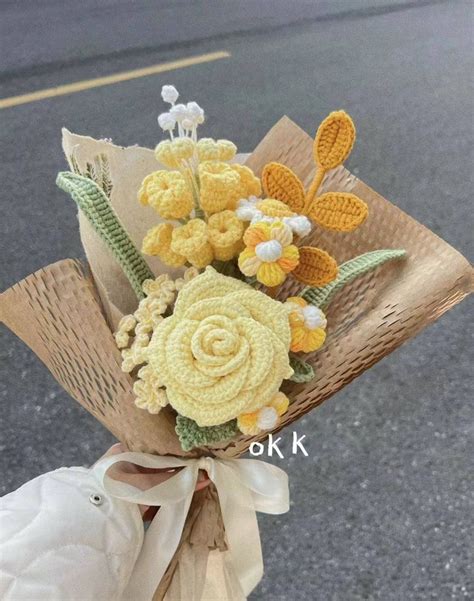 Yellow Flower Bouquet For Her Him Flowers Make A Good Day Crochet