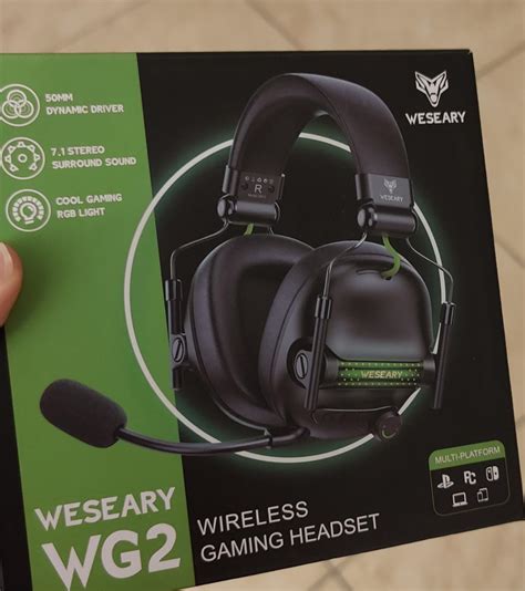 Weseary Wg2 Cuffie Gaming Wireless Over Ear 2 4 Ghz Cuffie Gaming Con